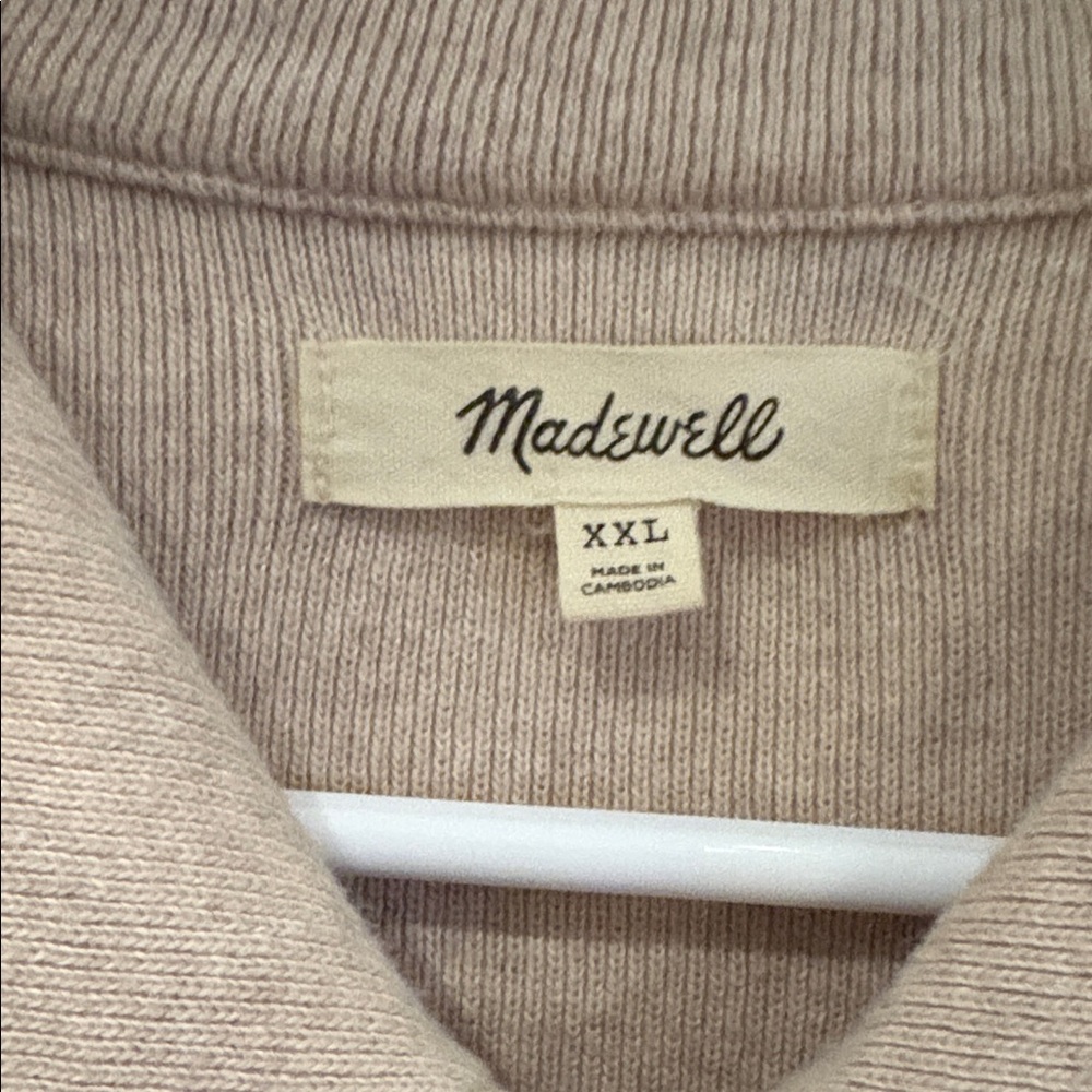 Madewell Ribbed Zip Front Tee - Picture 2 of 11